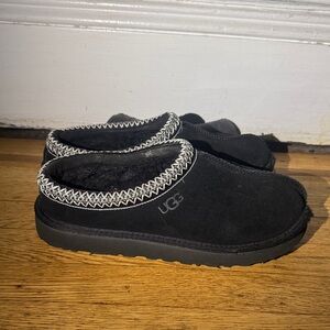 UGG Black Suede Slip-On Shoes